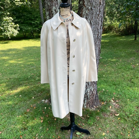 J & H Fashions Vintage Spring Beige Lined Coat - Picture 1 of 8